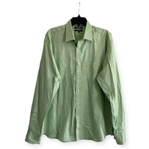 Color Plus Men’s Dress Shirt, Green Size XL EXCELLENT!